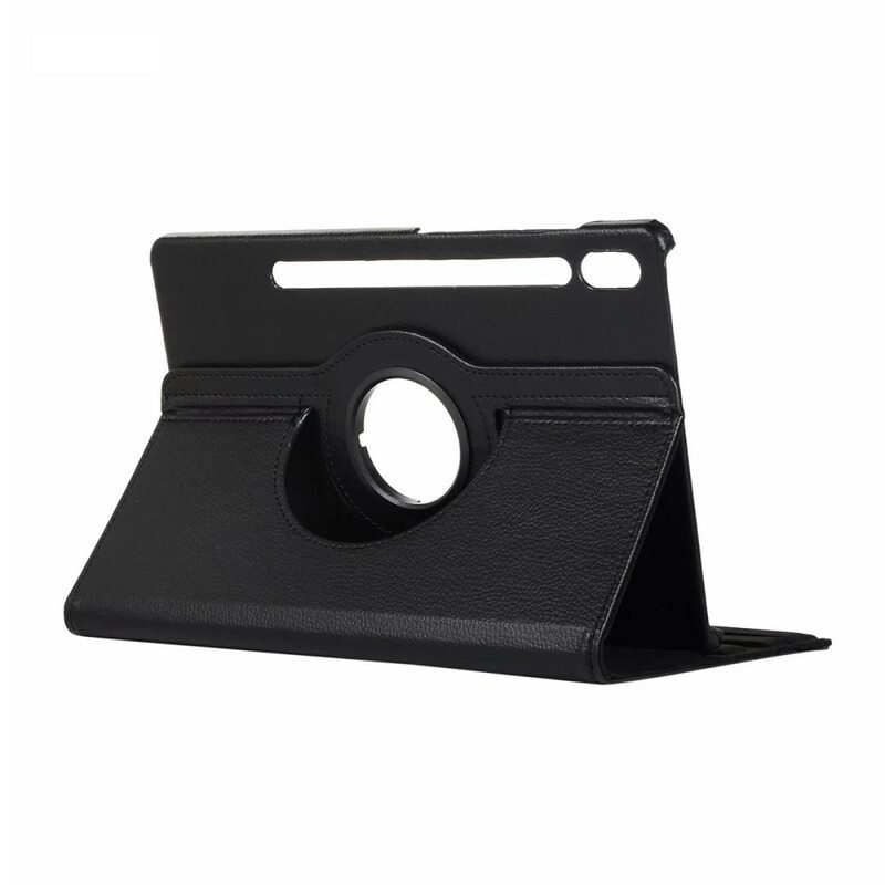 Kuoret Samsung Galaxy Tab S8 / Tab S7 360° Pyörivä Litsi Tekonahka Enkay