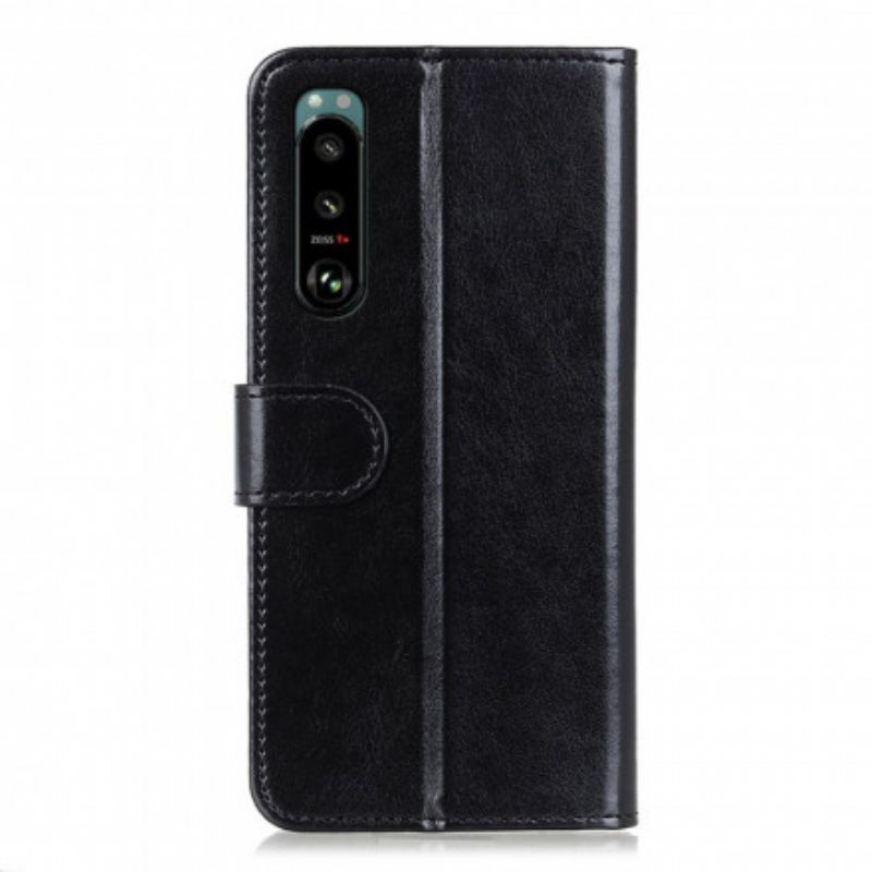 Flip Case Sony Xperia 5 III Faux Leather Finesse