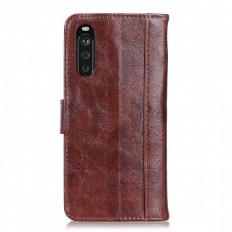Kotelot Sony Xperia 5 III Patenttinahkaa