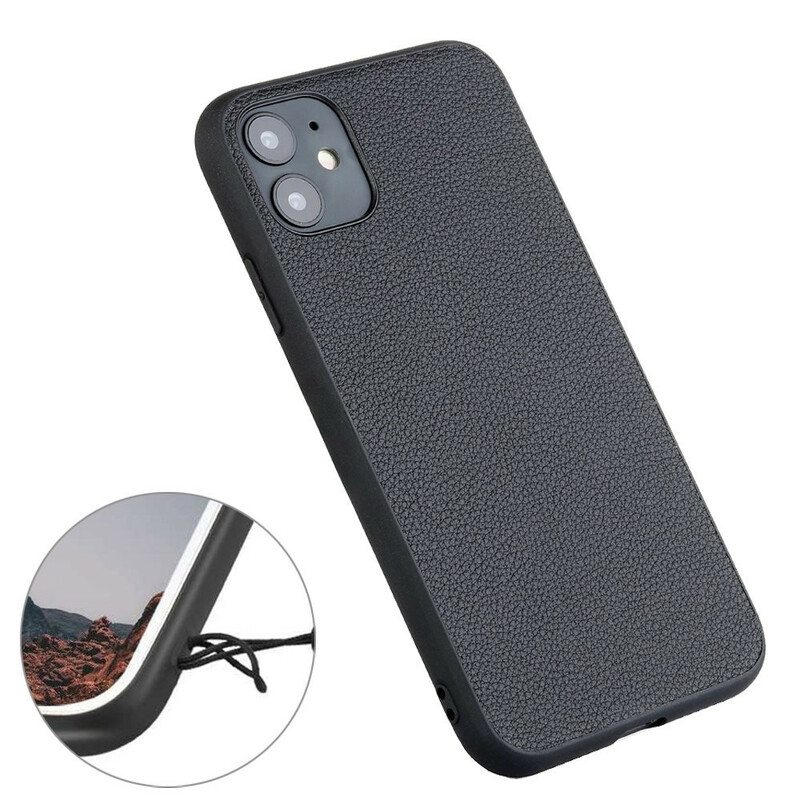 Case iPhone 12 / 12 Pro Aitoa Sobriety-nahkaa