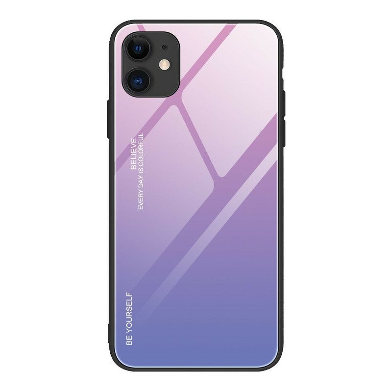 Case iPhone 12 / 12 Pro Karkaistu Lasi Ole Oma Itsesi