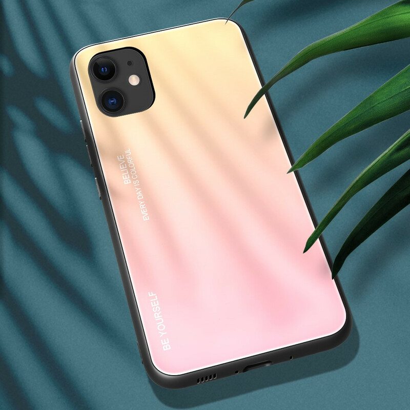 Case iPhone 12 / 12 Pro Karkaistu Lasi Ole Oma Itsesi