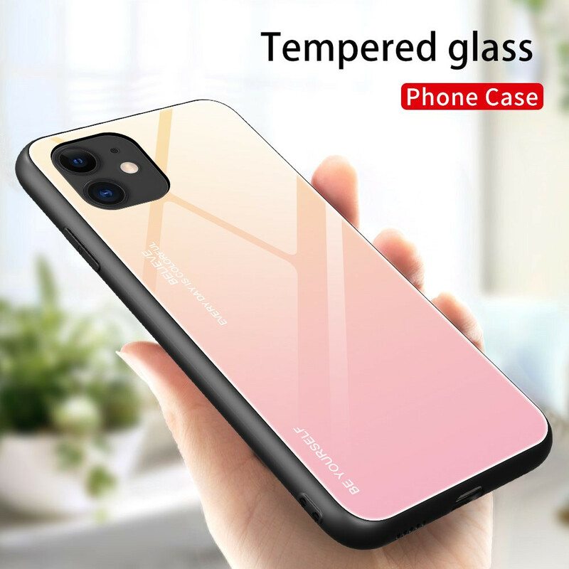 Case iPhone 12 / 12 Pro Karkaistu Lasi Ole Oma Itsesi