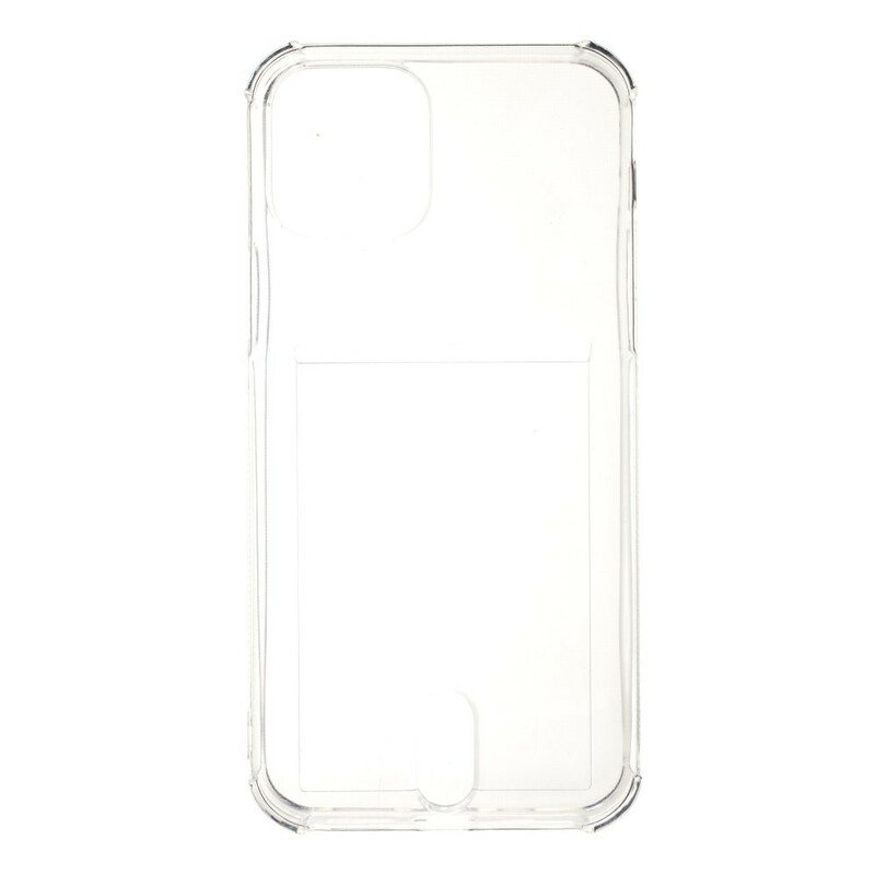 Case iPhone 12 / 12 Pro Läpinäkyvä Korttikotelo