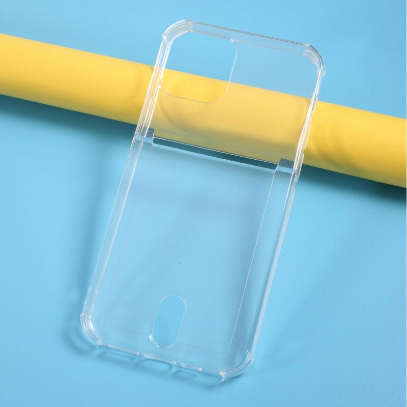 Case iPhone 12 / 12 Pro Läpinäkyvä Korttikotelo