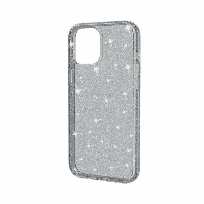 Case iPhone 12 / 12 Pro Läpinäkyvät Paljetit