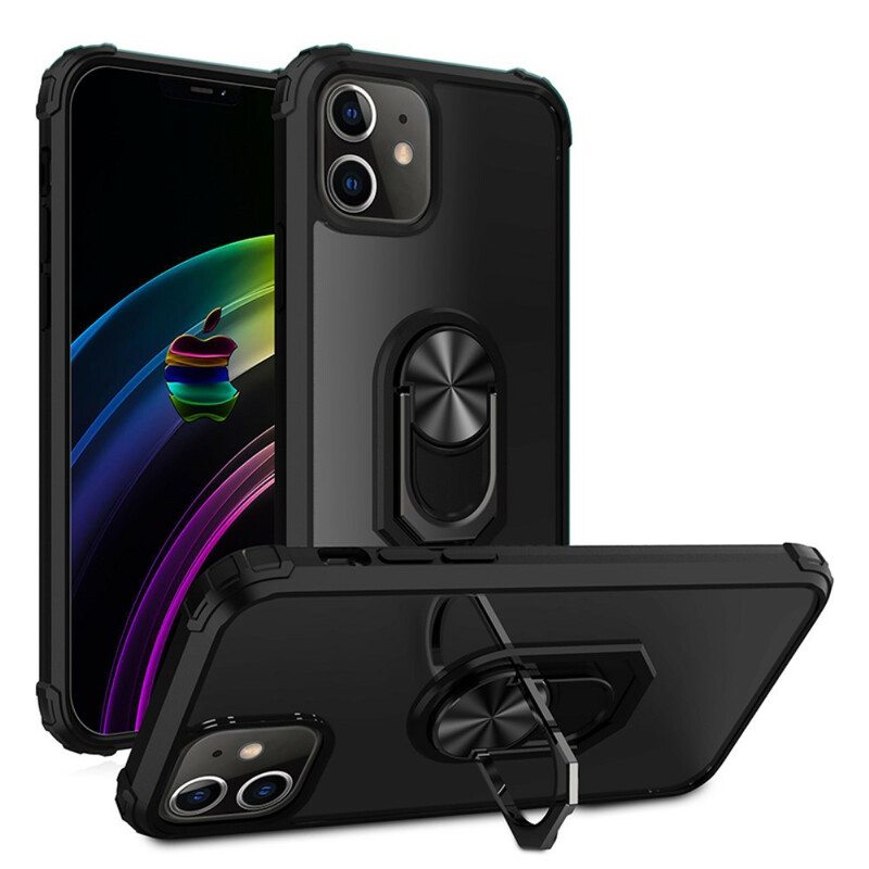 Case iPhone 12 / 12 Pro Premium Ring -hybridi