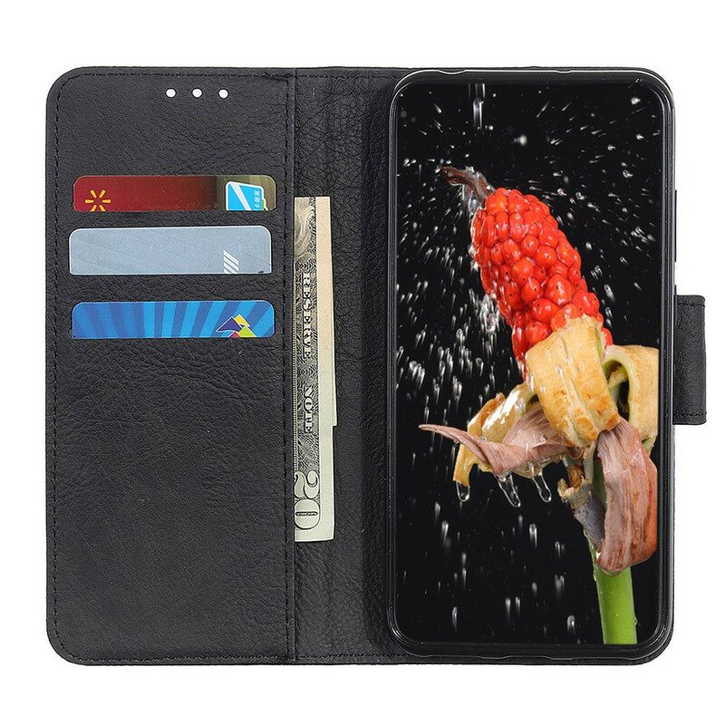 Flip Case iPhone 12 / 12 Pro Litsi Tekstuuri