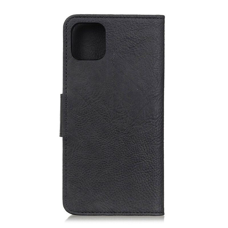 Flip Case iPhone 12 / 12 Pro Litsi Tekstuuri
