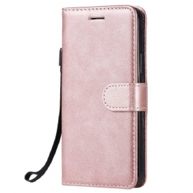 Flip Case iPhone 12 / 12 Pro Suojaketju Kuori Solid Color Series Strappy