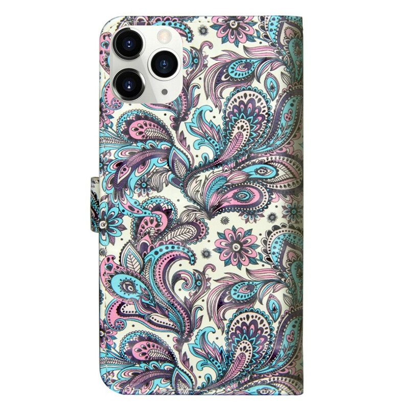 Kotelot iPhone 12 / 12 Pro Vaaleita Kukkakuvioita