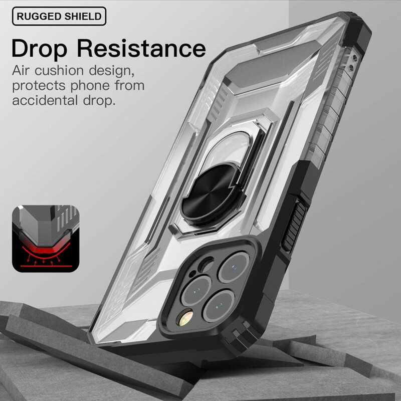 Kuori iPhone 12 / 12 Pro Huurrettu Ring-supportilla