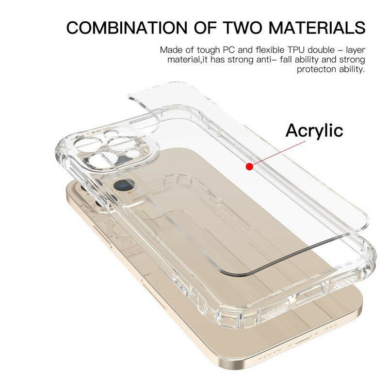 Kuori iPhone 12 / 12 Pro Läpinäkyvät Leeu-suojatyynyt