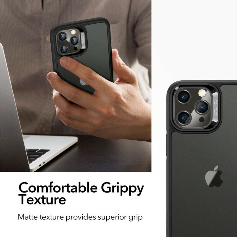 Kuori iPhone 12 / 12 Pro Lasinen Takaosa Ja Silikonireunat