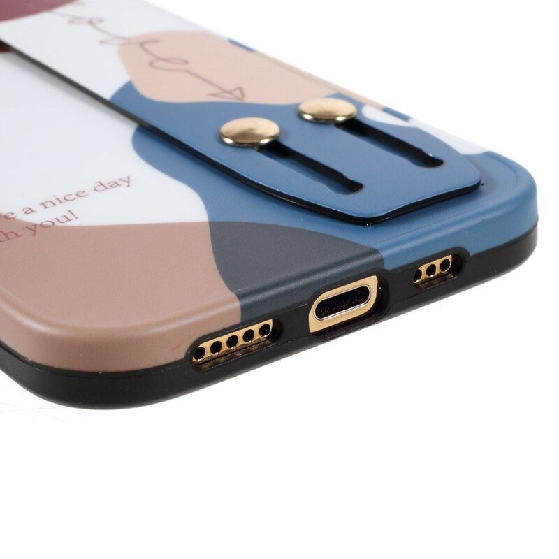 Kuori iPhone 12 / 12 Pro Monivärisellä Tukihihnalla