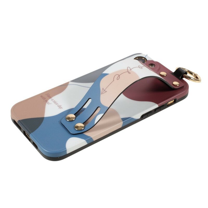 Kuori iPhone 12 / 12 Pro Monivärisellä Tukihihnalla