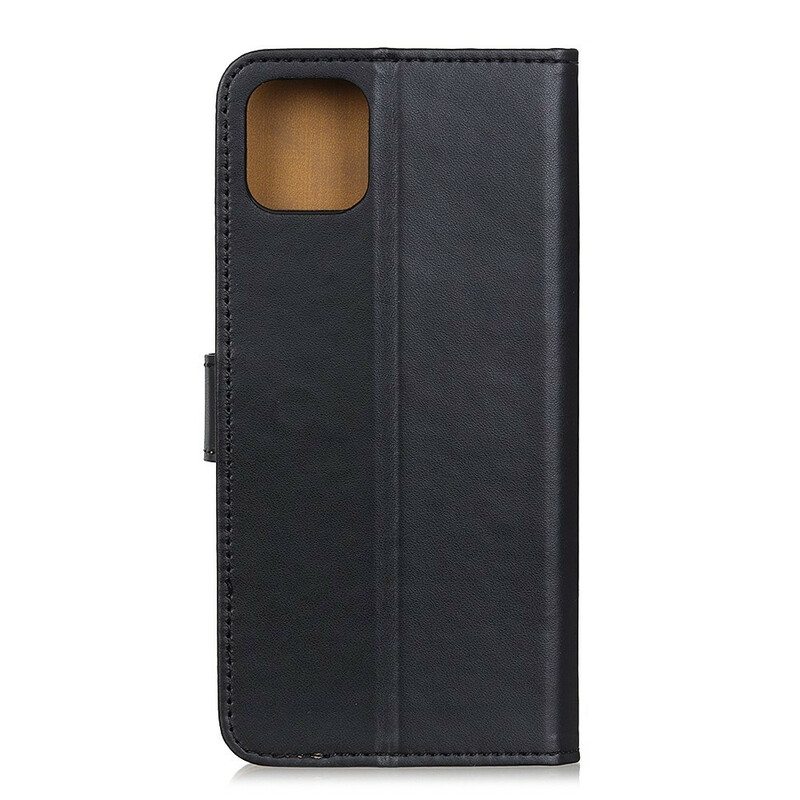Nahkakotelo iPhone 12 / 12 Pro Tavallista Keinonahkaa
