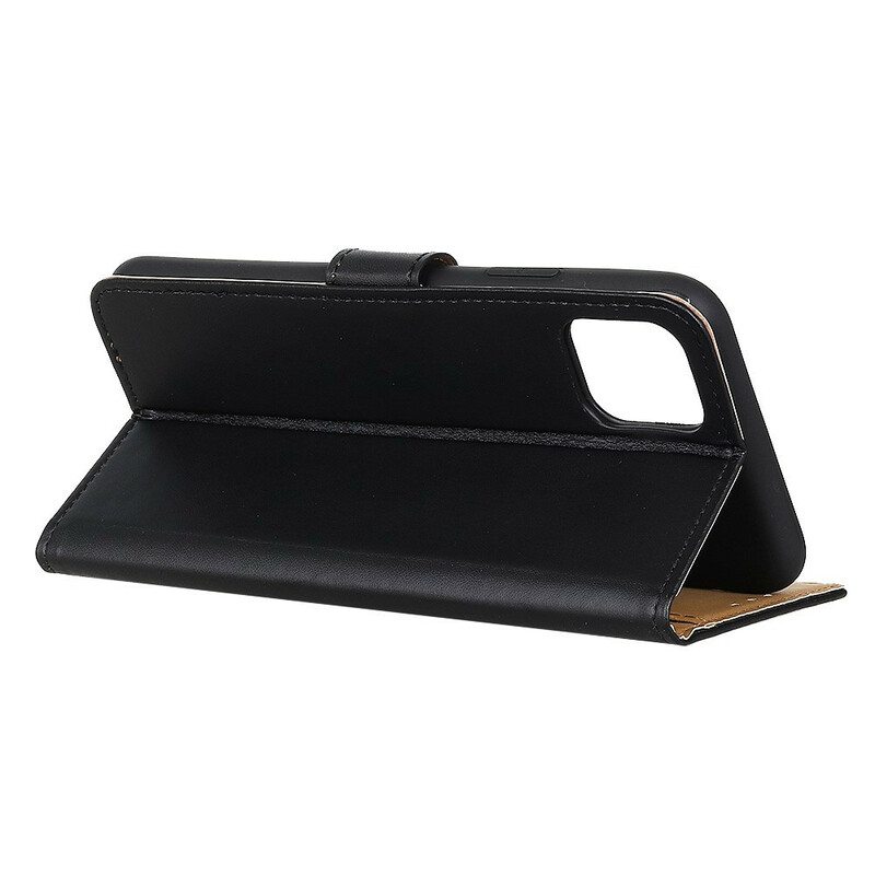 Nahkakotelo iPhone 12 / 12 Pro Tavallista Keinonahkaa