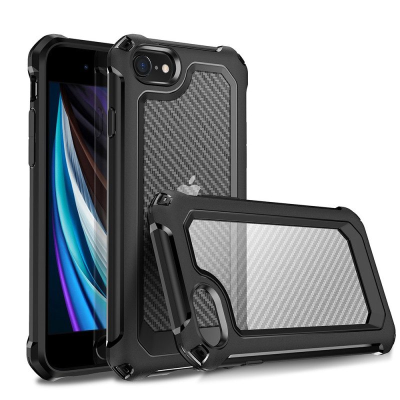 Case iPhone SE 3 / SE 2 / 8 / 7 Hiilikuituhybridi