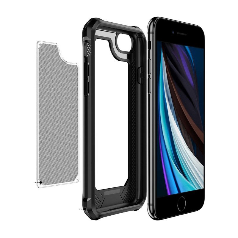 Case iPhone SE 3 / SE 2 / 8 / 7 Hiilikuituhybridi