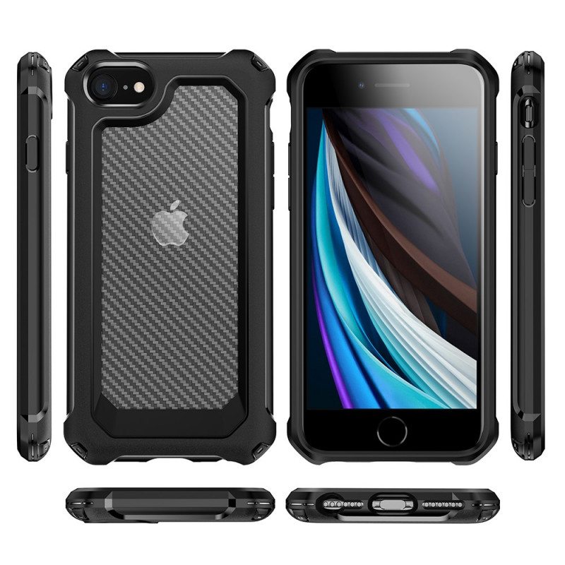 Case iPhone SE 3 / SE 2 / 8 / 7 Hiilikuituhybridi