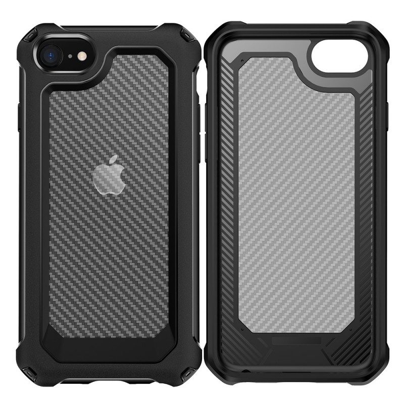 Case iPhone SE 3 / SE 2 / 8 / 7 Hiilikuituhybridi