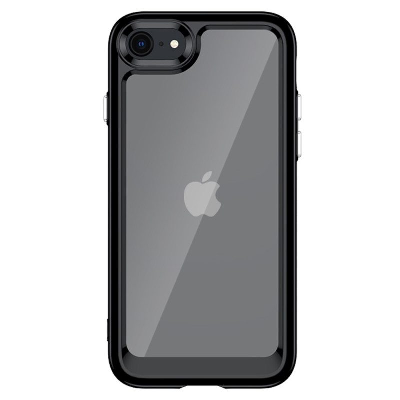 Case iPhone SE 3 / SE 2 / 8 / 7 Läpinäkyvä Värillisellä Kehyksellä