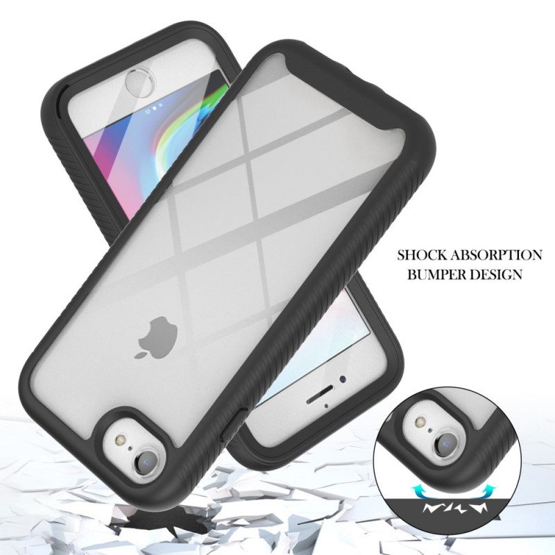 Case iPhone SE 3 / SE 2 / 8 / 7 Tyylikäs Puskuri Ja Näytönsuoja