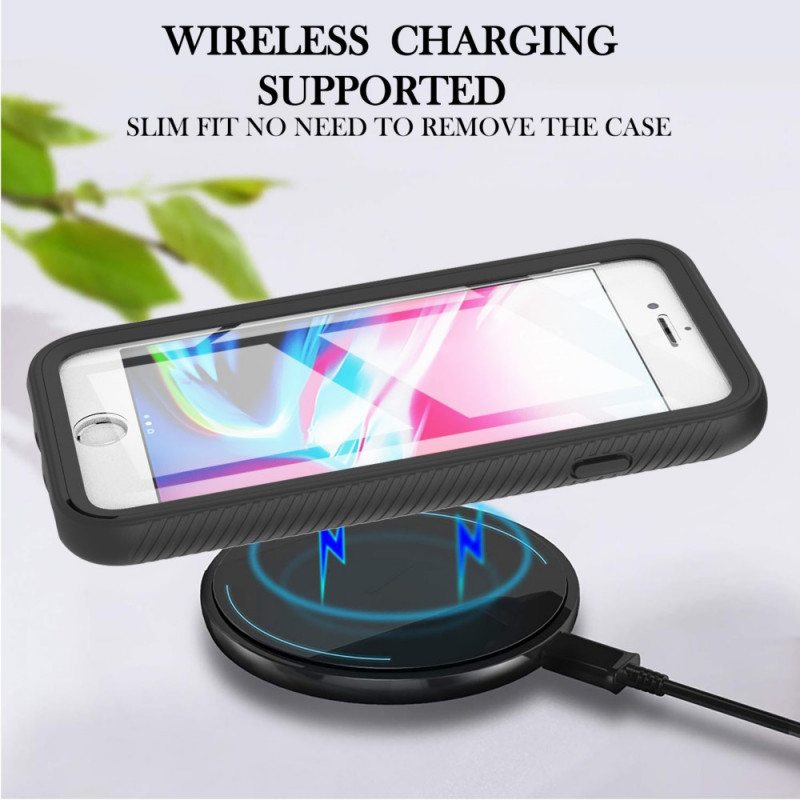 Case iPhone SE 3 / SE 2 / 8 / 7 Tyylikäs Puskuri Ja Näytönsuoja