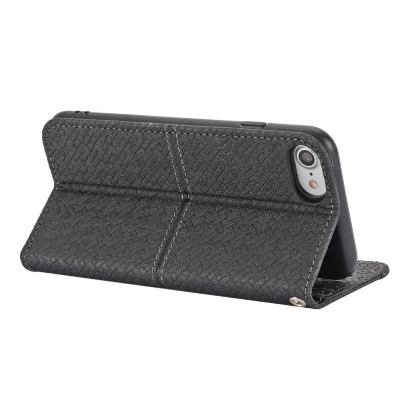 Flip Case iPhone SE 3 / SE 2 / 8 / 7 Suojaketju Kuori Strappy Woven Style