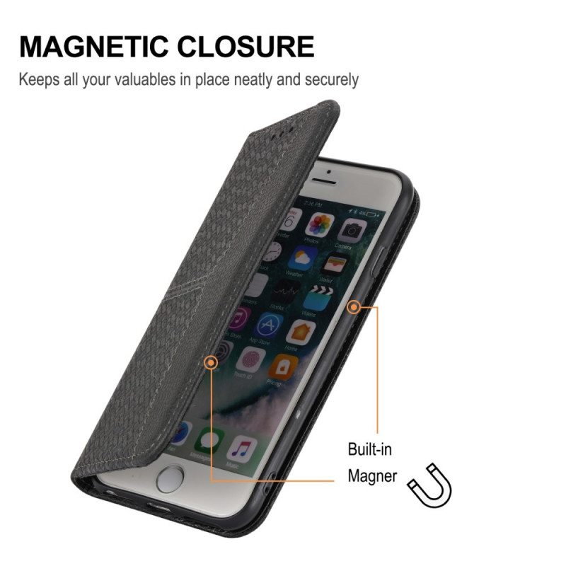Flip Case iPhone SE 3 / SE 2 / 8 / 7 Suojaketju Kuori Strappy Woven Style