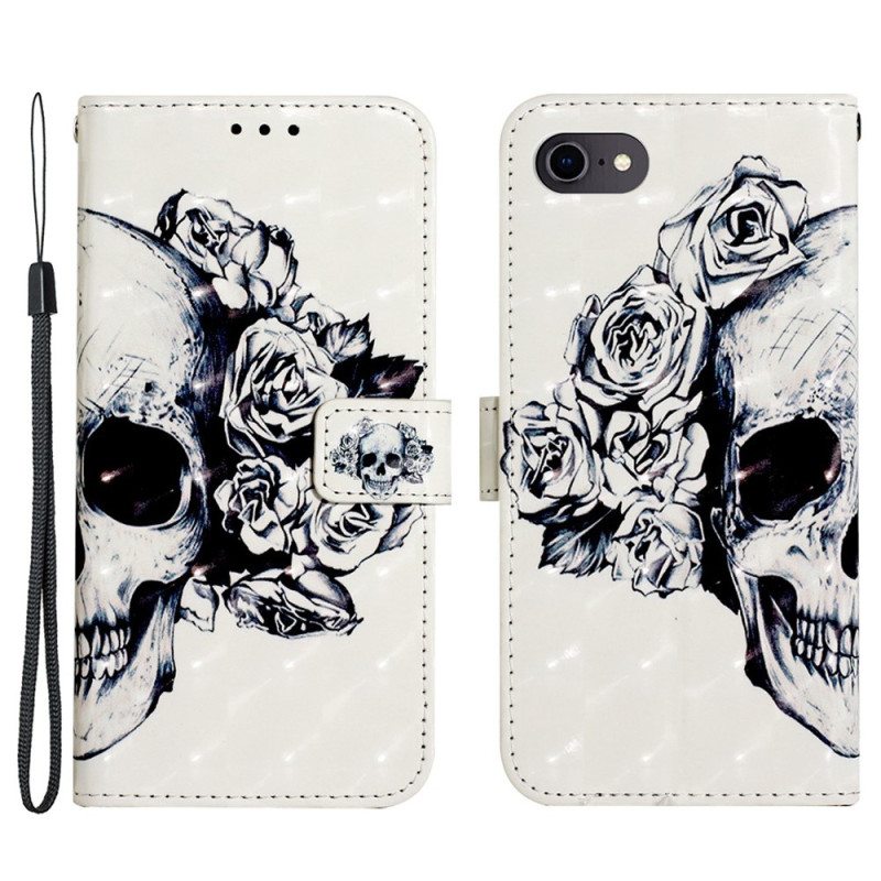 Kotelot iPhone SE 3 / SE 2 / 8 / 7 Kukkainen Kallo