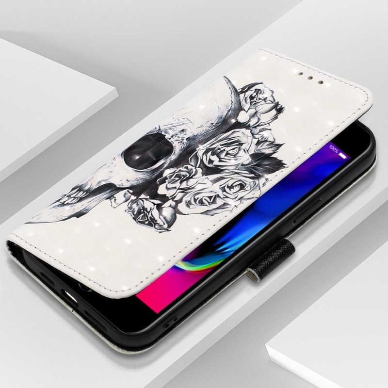 Kotelot iPhone SE 3 / SE 2 / 8 / 7 Kukkainen Kallo
