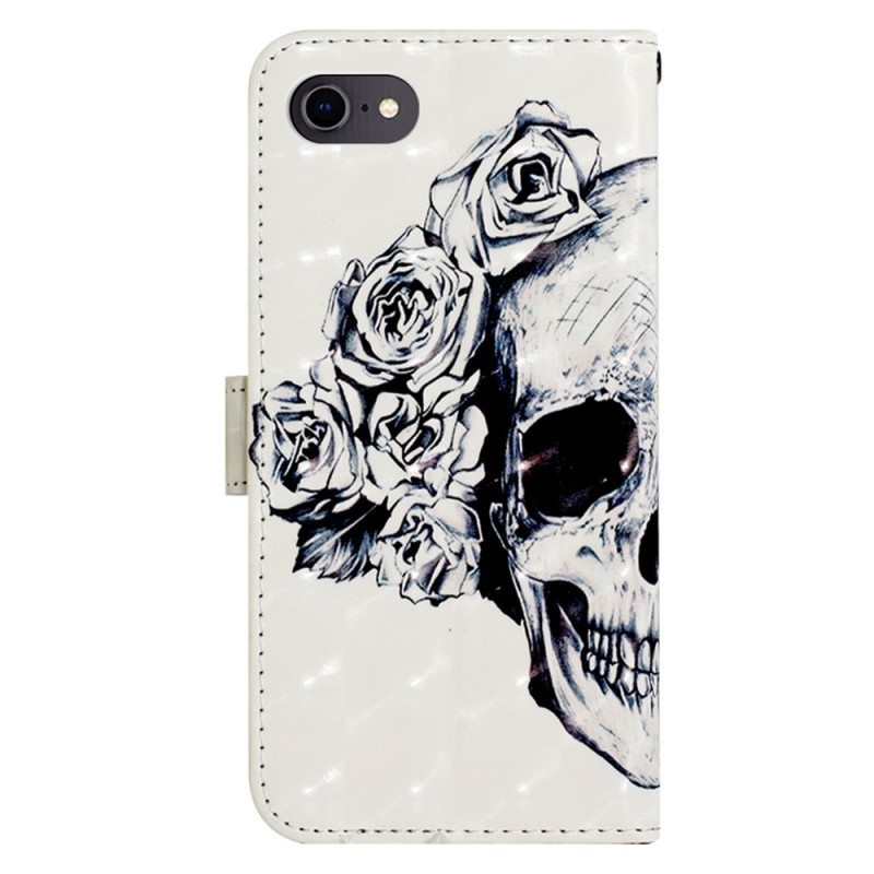 Kotelot iPhone SE 3 / SE 2 / 8 / 7 Kukkainen Kallo
