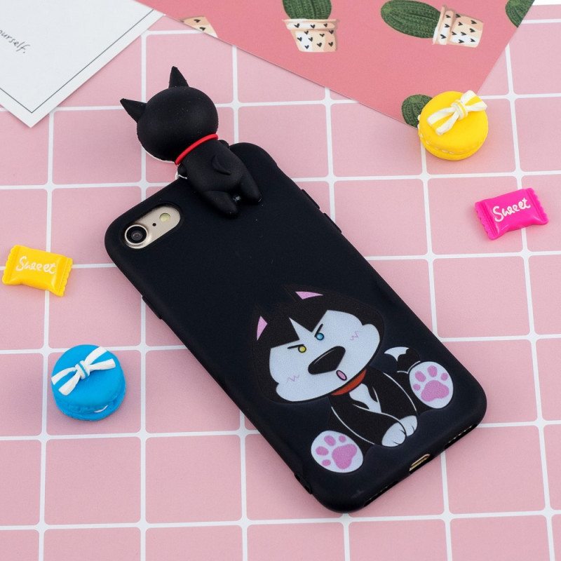 Kuori iPhone SE 3 / SE 2 / 8 / 7 3d Hauska Koira