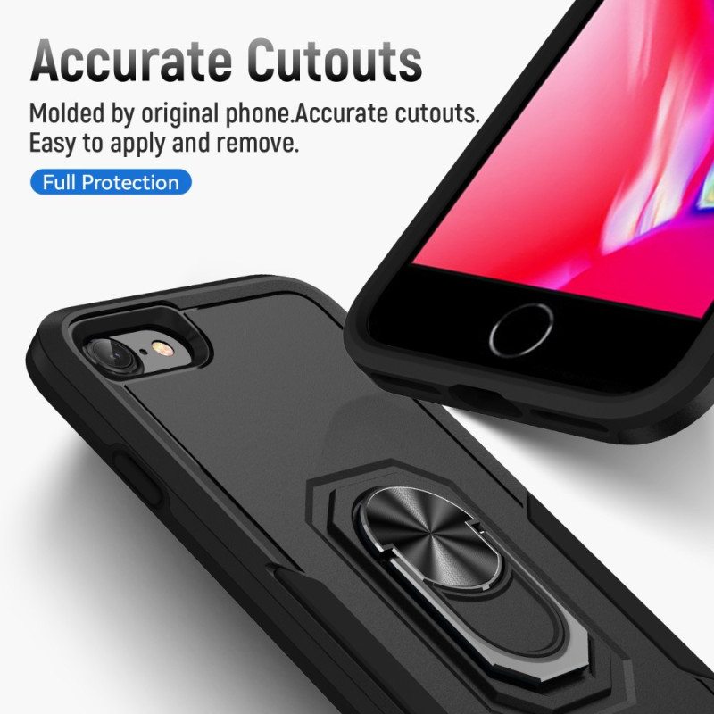 Kuori iPhone SE 3 / SE 2 / 8 / 7 Rengasta Tukeva Metalliefekti