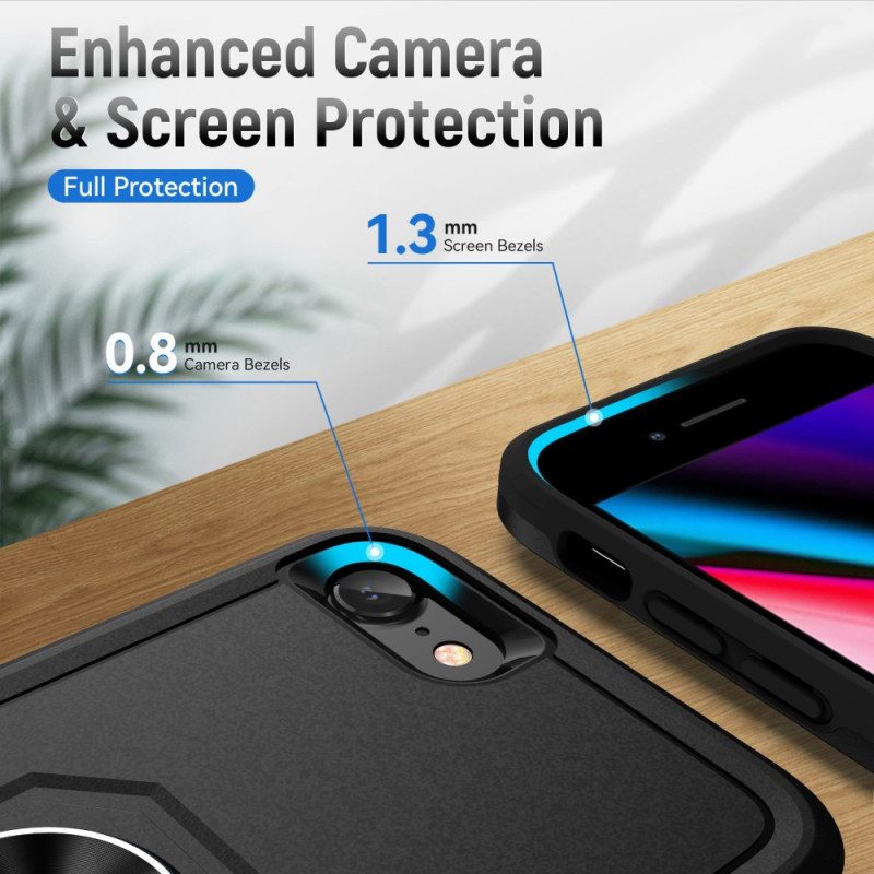 Kuori iPhone SE 3 / SE 2 / 8 / 7 Rengasta Tukeva Metalliefekti