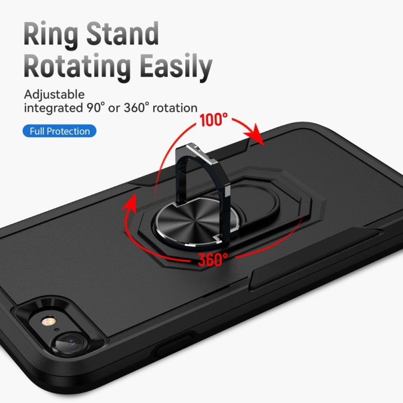 Kuori iPhone SE 3 / SE 2 / 8 / 7 Rengasta Tukeva Metalliefekti