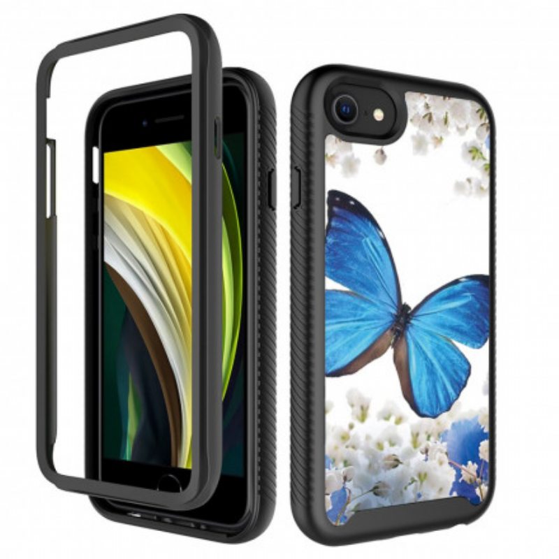 Kuori iPhone SE 3 / SE 2 / 8 / 7 Suojakuori Double Protection Perhoset
