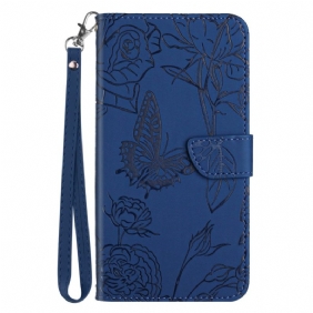 Kuoret Samsung Galaxy S25 5g Edge Perhoskuvio Ja Hihna