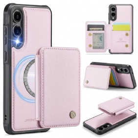 Kuori Samsung Galaxy S25 5g Edge Irrotettava Jeehood Magneettikorttikotelo