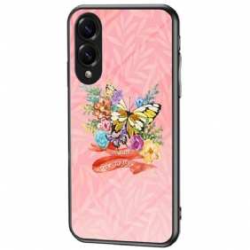 Kuori Samsung Galaxy S25 5g Edge Karkaistusta Lasista Valmistettu Perhonen Suojakuori