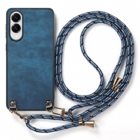 Kuori Samsung Galaxy S25 5g Edge Nahkajäljitelmäinen Johto Vintage-tyylinen Suojakuori