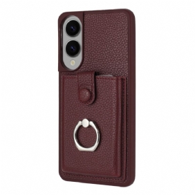 Kuori Samsung Galaxy S25 5g Edge Sormuskotelo Ja Korttikotelo