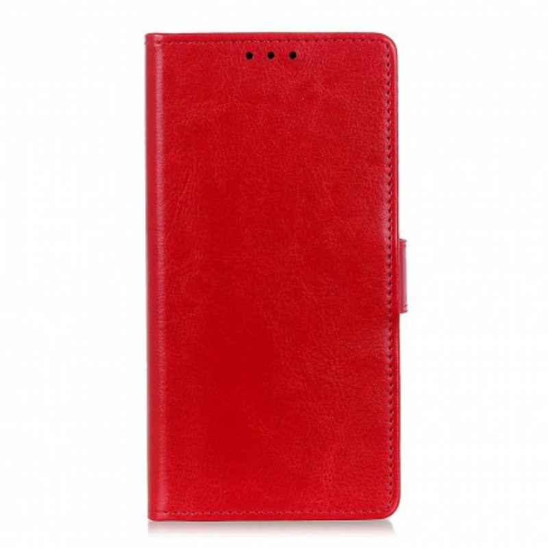 Nahkakotelo Xiaomi Redmi Note 9 5G Yksinkertainen Kiiltävä Nahkaefekti