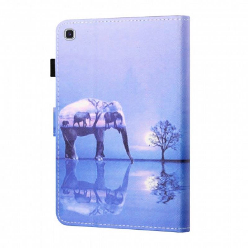 Flip Case Samsung Galaxy Tab A7 (2020) Elephant Art