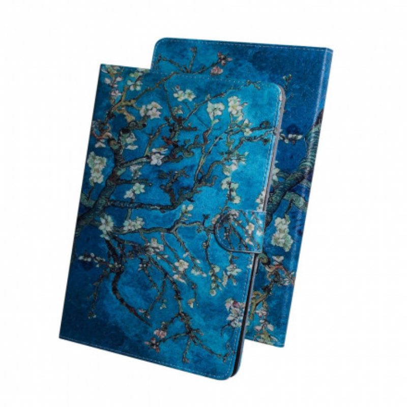 Flip Case Samsung Galaxy Tab A7 (2020) Kukkivat Oksat