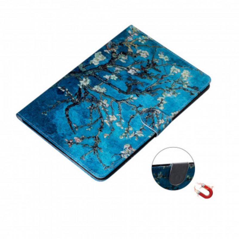 Flip Case Samsung Galaxy Tab A7 (2020) Kukkivat Oksat