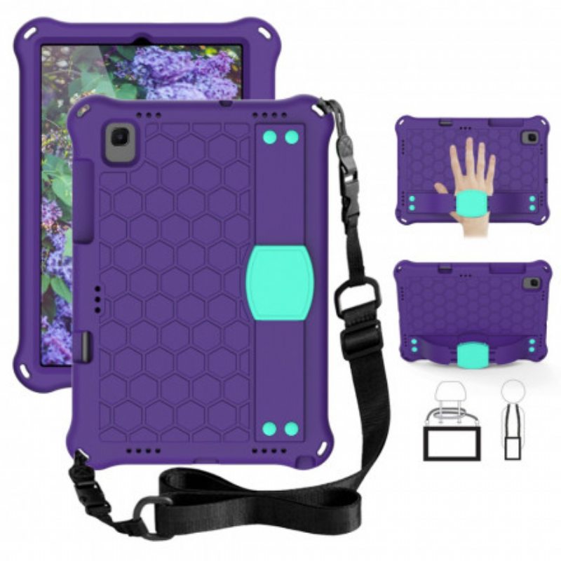 Kuori Samsung Galaxy Tab A7 (2020) Eva Strap-tuki Ja Olkahihna