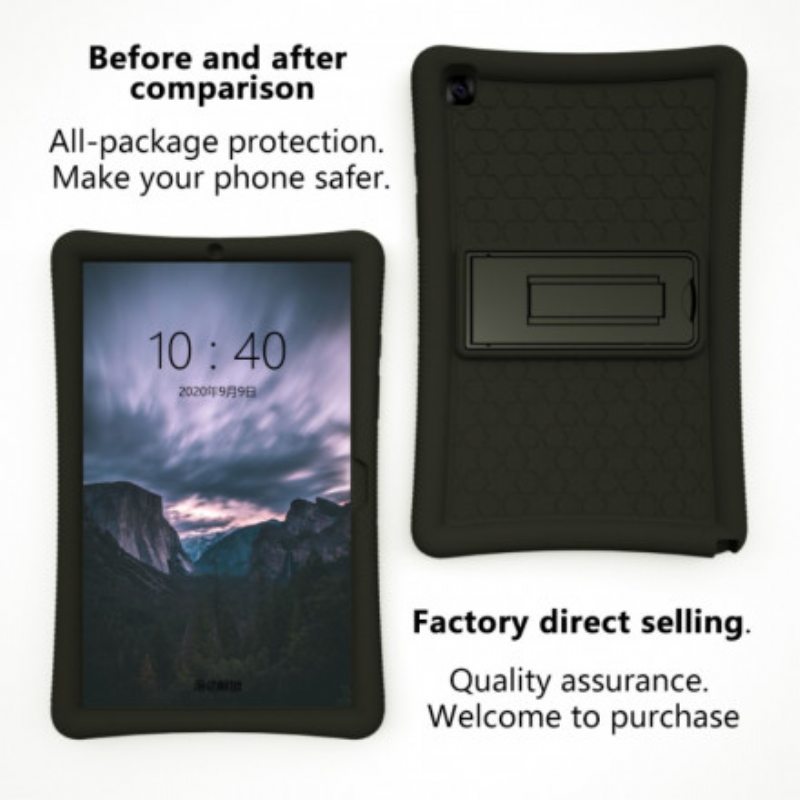 Kuori Samsung Galaxy Tab A7 (2020) Silikoninen Teline
